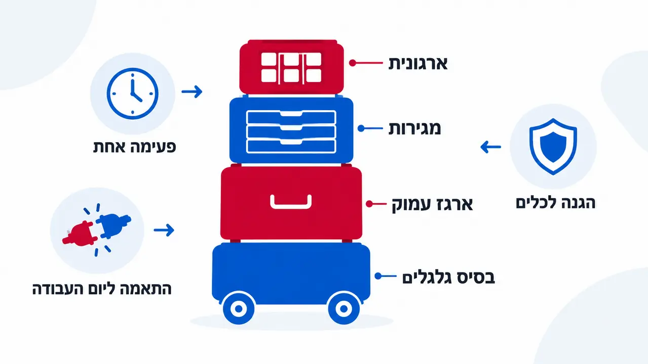 מדריך לבחירת ארגז כלים מודולרי מושלם לעבודה