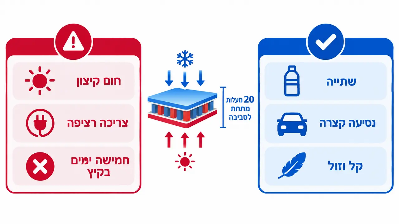 הסבר על מקרר תרמו-אלקטרי פלטייה