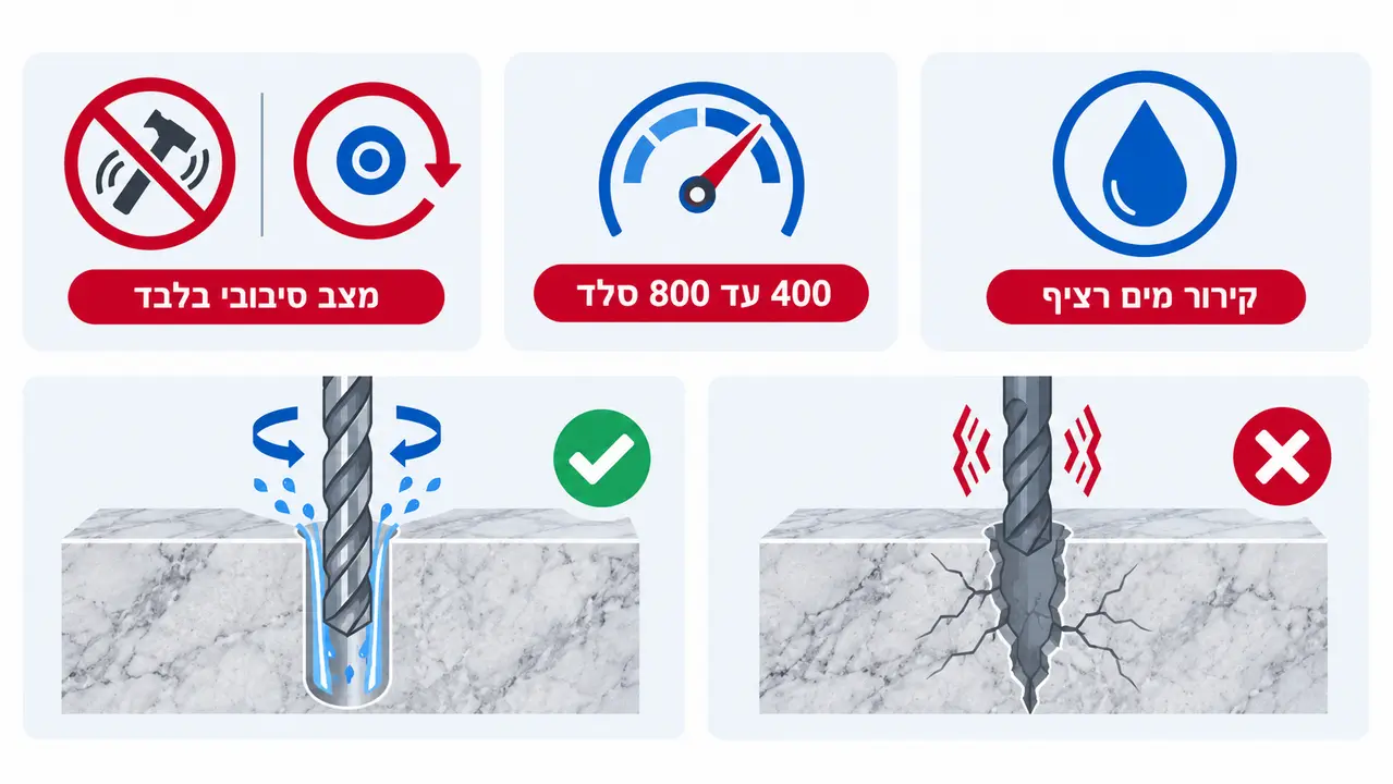 המדריך המקצועי לבחירת מקדח לשיש ואבן