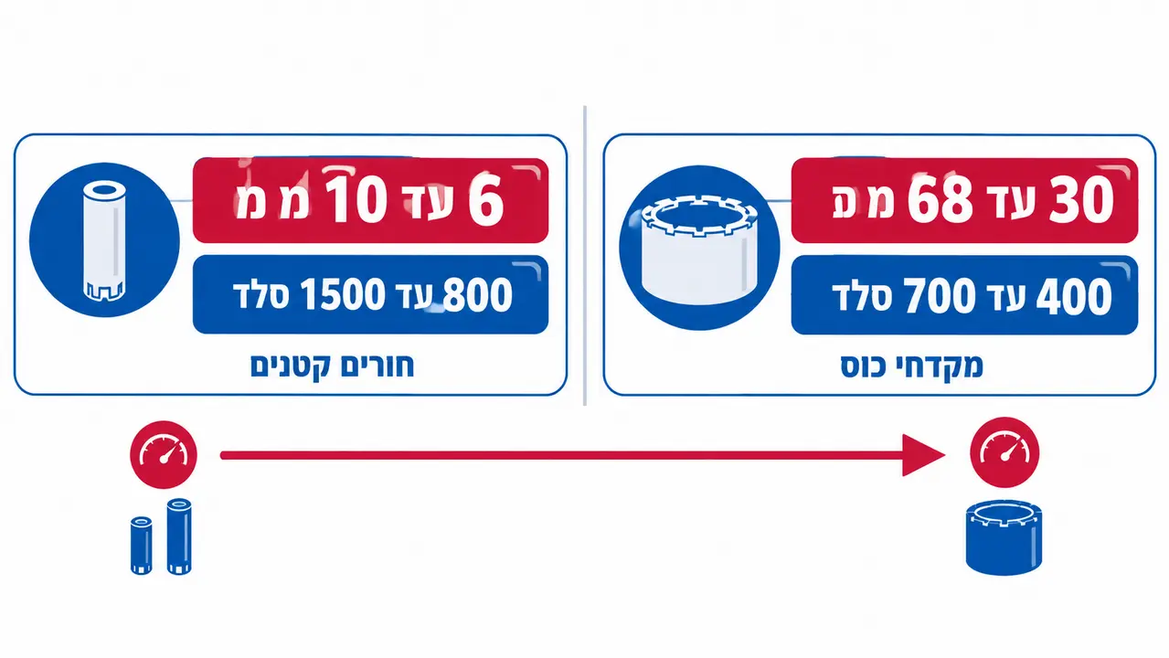 מהירות הסיבוב המומלצת לקידוח במשטחי אבן קשים