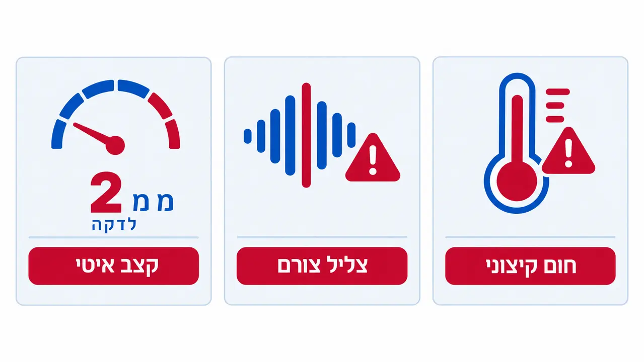 זיהוי קידוח קשה בשטח בעבודה עם פטישון