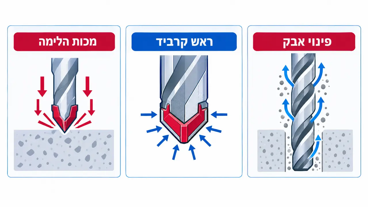 מקדח וידיה ושימוש נכון בו